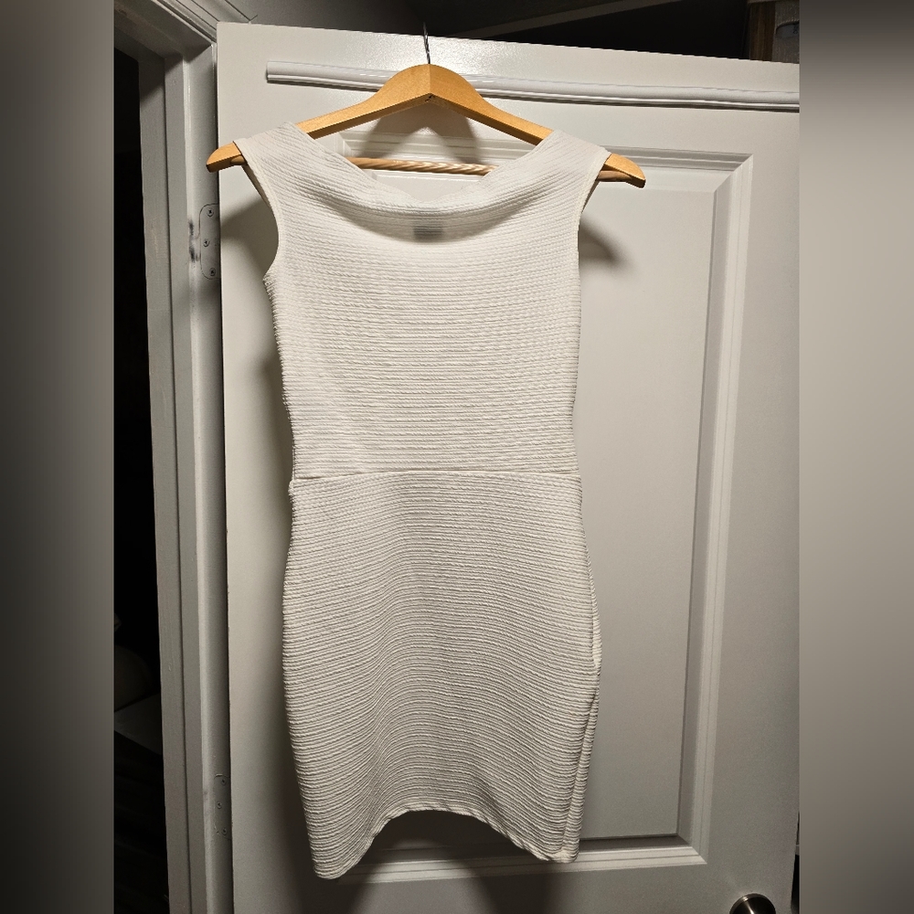 5 for $25 White, open-detail cocktail dress - Picture 2 of 4